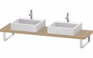 Duravit Console Cpmpact L-Cube 80-200x48cm, 2 A., Stär 4,5cm, med. Uovo