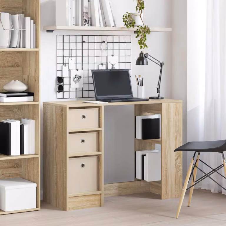 Maison Exclusive - Scrivania in rovere Sonoma 100 x 40 x 75 cm in materiale derivato dal legno