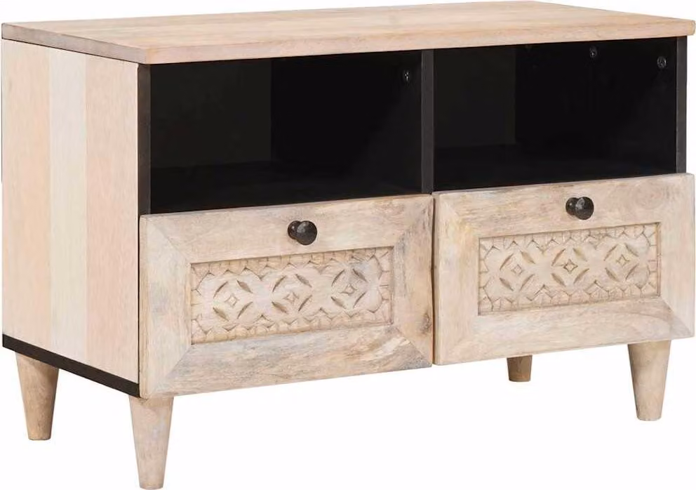 Unità TV con cassetto Bianco 70 x 33 x 46 cm Legno multistrato