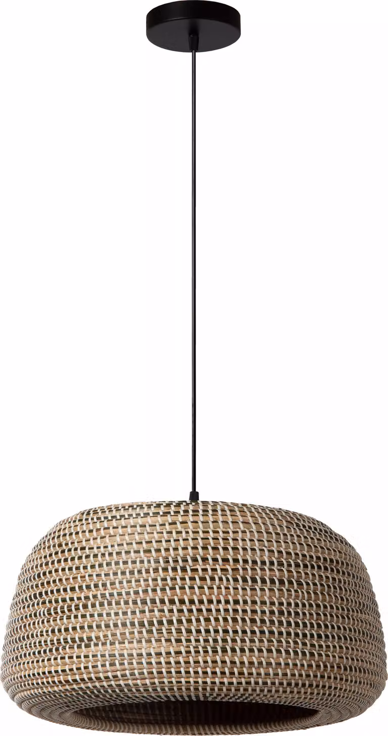 Lampadario MADUKA color crema e oro, 1xE27x40W, colore erba marina, dimensioni: 127,5x47x47 cm, IP20, Lucide