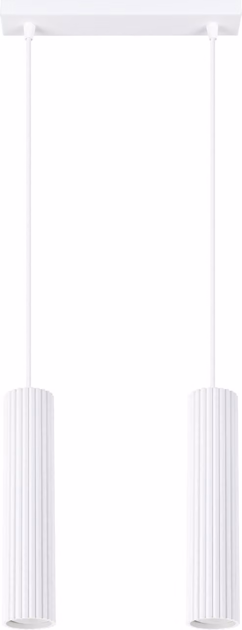 Lampada a sospensione GRAVIO bianca 2xGU10x10W in alluminio, dimensioni: 90x30x6,5 cm, IP20, Pure Lume