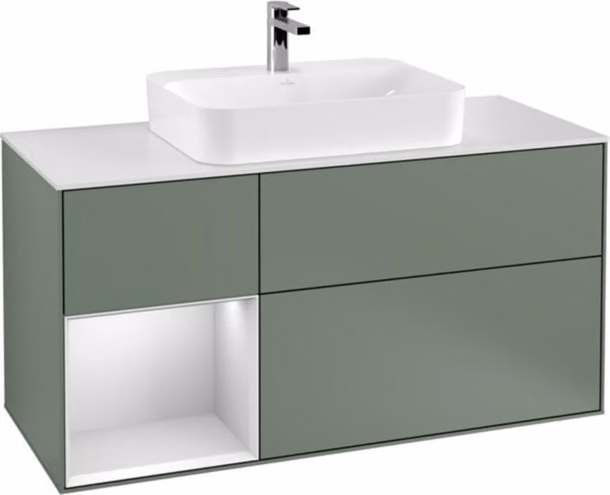 Mobiletto V&B Finion 120cm, Pl w m, Rg l w m Lac, Oli. m Lac