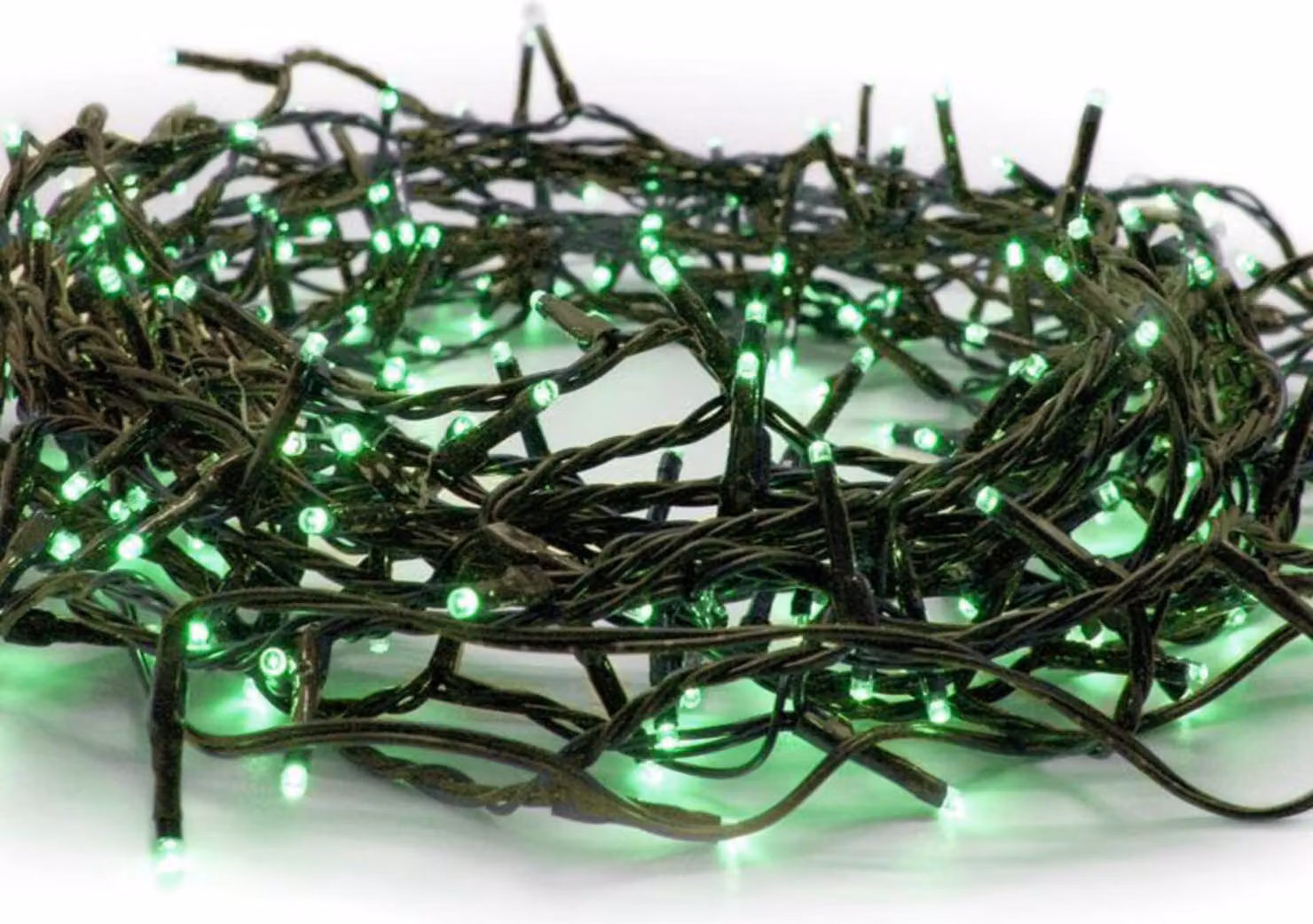 ACA Lighting 300 LED a catena 5cm verde 220-240V + estensibile max 2 set IP44 15+3m cavo verde X08300511