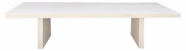 Tavolo Pomax Piastro, bianco, dimensioni: lunghezza 260 cm, larghezza 85 cm, altezza 75 cm