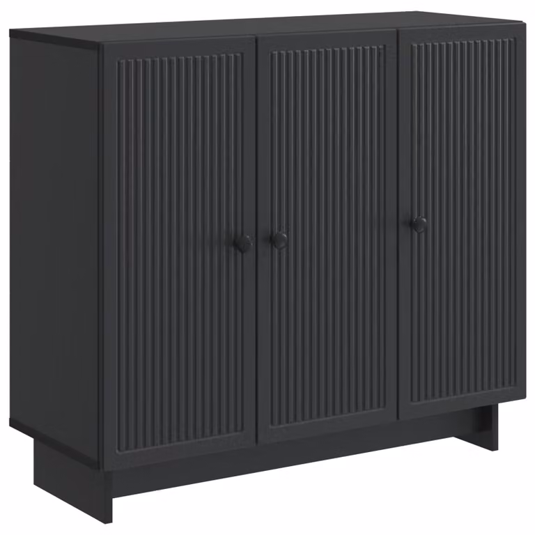 Credenza Nero 89 x 34,5 x 80 cm Legno ingegnerizzato