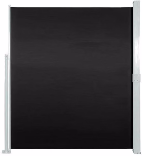 Ombrellone da terrazza - Ombrellone frangivento e da giardino - Poliestere resistente ai raggi UV - 160 x 300 cm - Nero