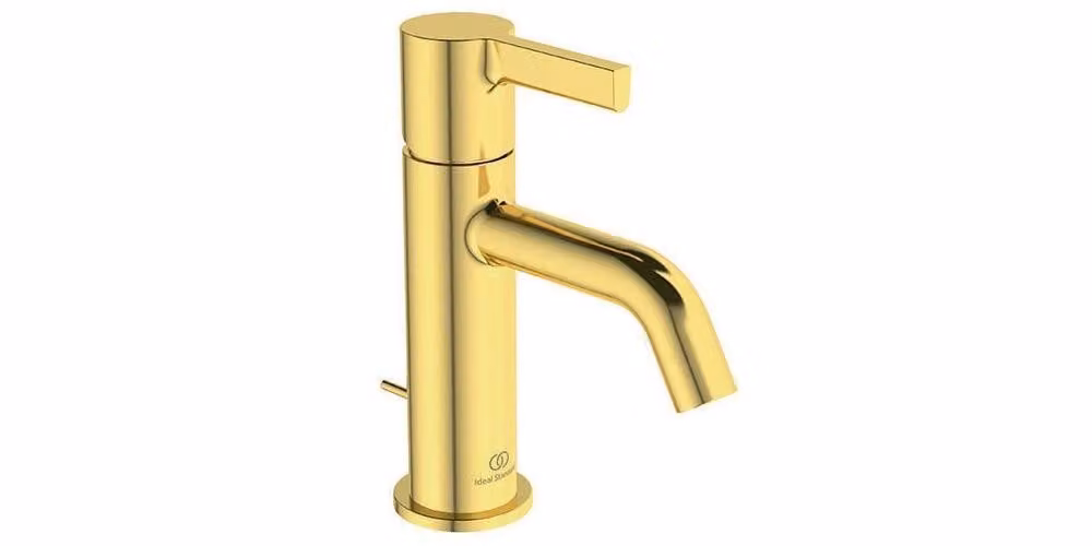 Ideal Standard Joy - Miscelatore per lavabo con bocca di erogazione, oro spazzolato BC775A2
