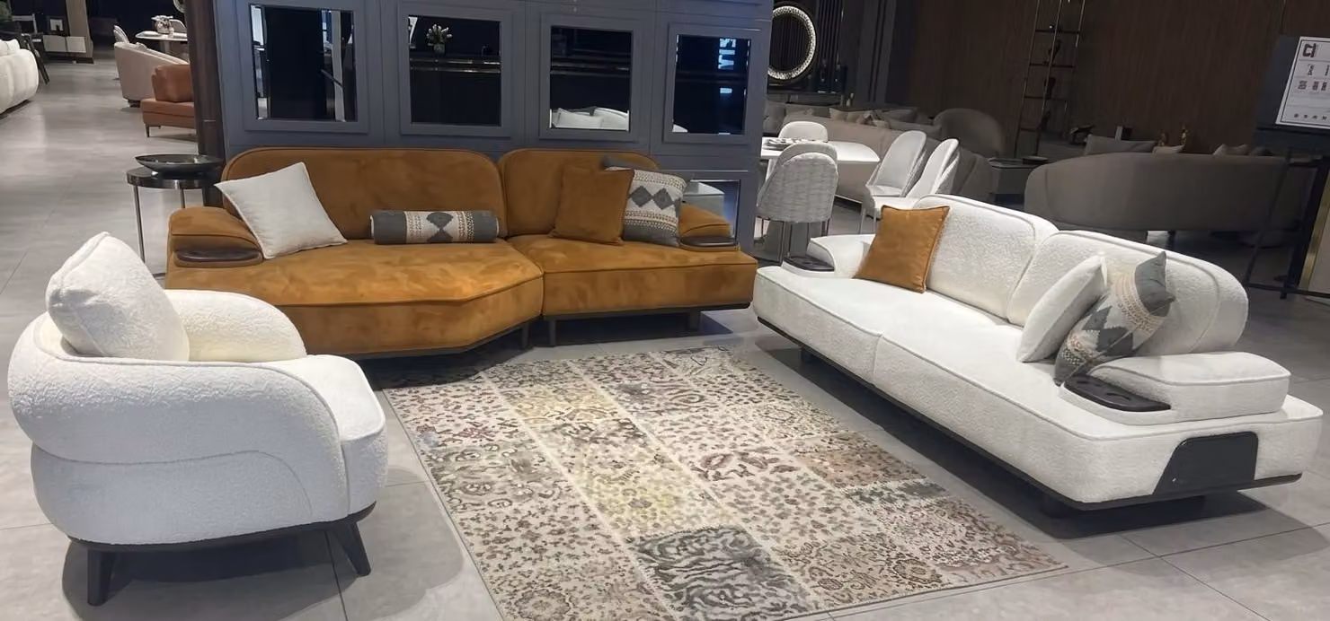 Divano angolare, divano, poltrona, set di divani e poltrone moderni ed eleganti