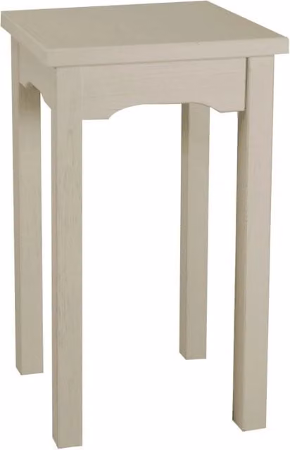 Tavolo da esposizione moderno Vacchetti in legno grigio e bianco L/P/H: 50 x 50 x 70 cm