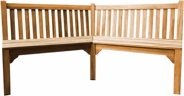 Teak Eckbank Tandil 210x210cm Massivholz Wetterfest