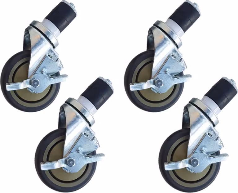 Maxima - Ruote per tavolo da lavoro 4 pezzi - con freni - 5 pollici / 12,7 cm
