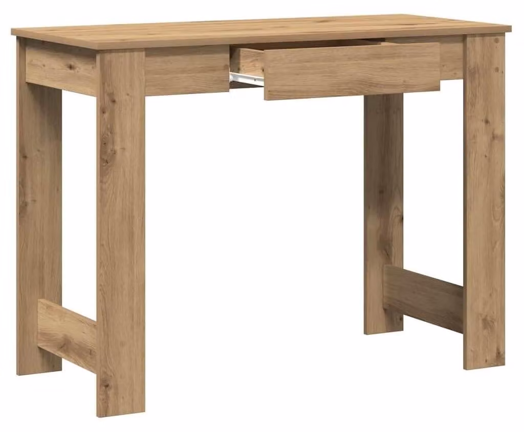 Solidchoice - Scrivania da lavoro in legno di quercia per artigiani, con ampia superficie di lavoro, ideale per l'ufficio