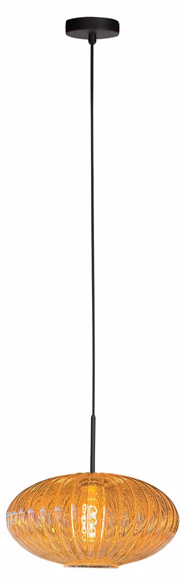 Lampada a sospensione - ambra - HaloSwap - vetro metallo - Ø 30cm - E27 - 4295ZW - Mexlite