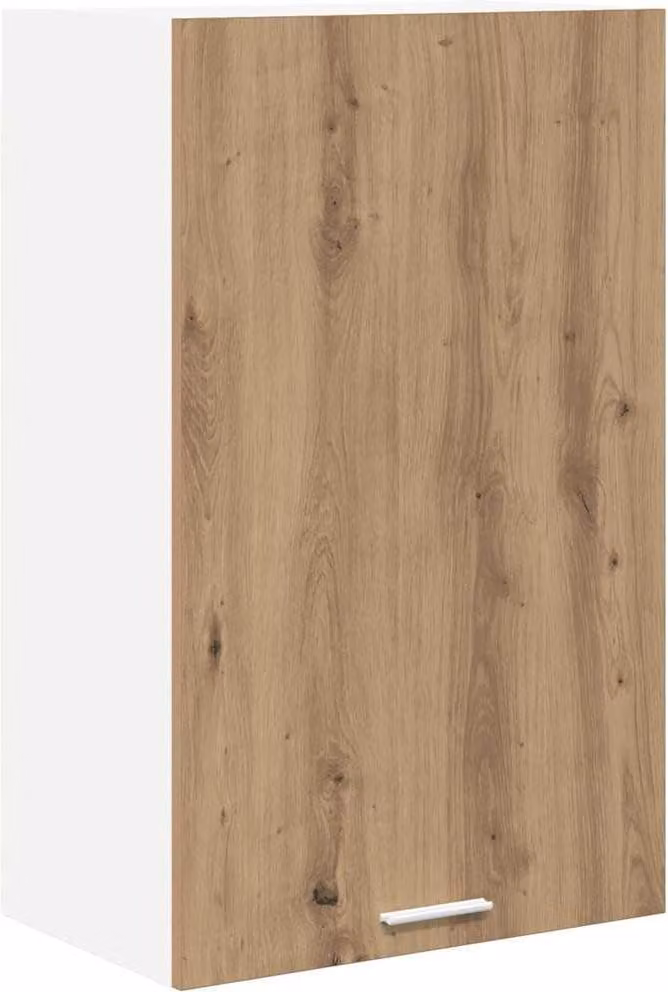 Armadio pensile Rovere Artigiano e Bianco 50 x 31 x 80 cm