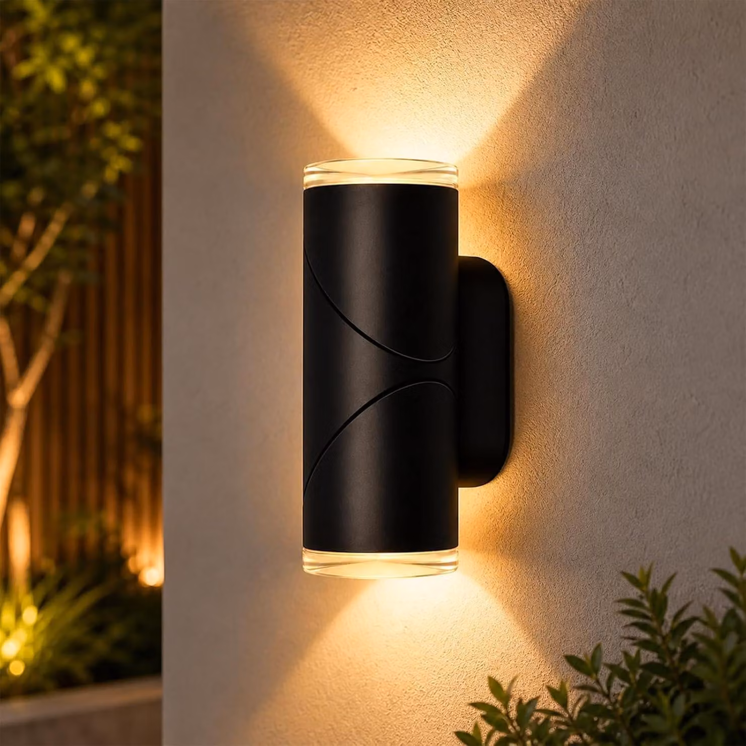 ZMH LED LampadaAParete LampadaEsterna 10W LampadaFacciata IP65 LuceSuGiu 3000K IlluminazioneMuroCasa Giardino Soggiorno Balcone IlluminazioneEsterna