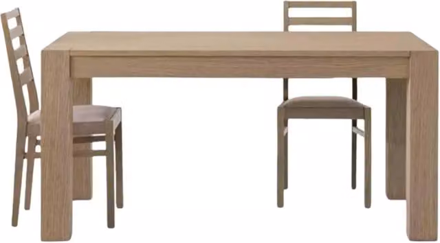 Tavolo allungabile rettangolare in legno di rovere Mobili 2G colore marrone L: 140-220 cm, P: 90 cm