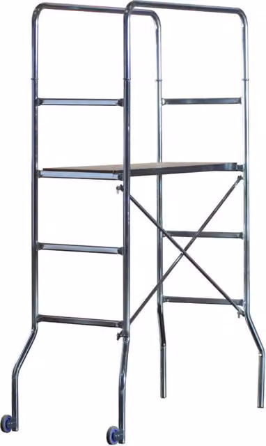 Trabattello in acciaio zincato Marchetti colore argento L: 60 cm, P: 130 cm, H: 188 cm