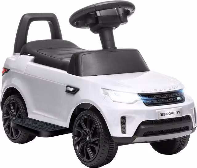 AIYAPLAY Macchina Elettrica e a Spinta per Bambini Land Rover 6V, Bianco – 1