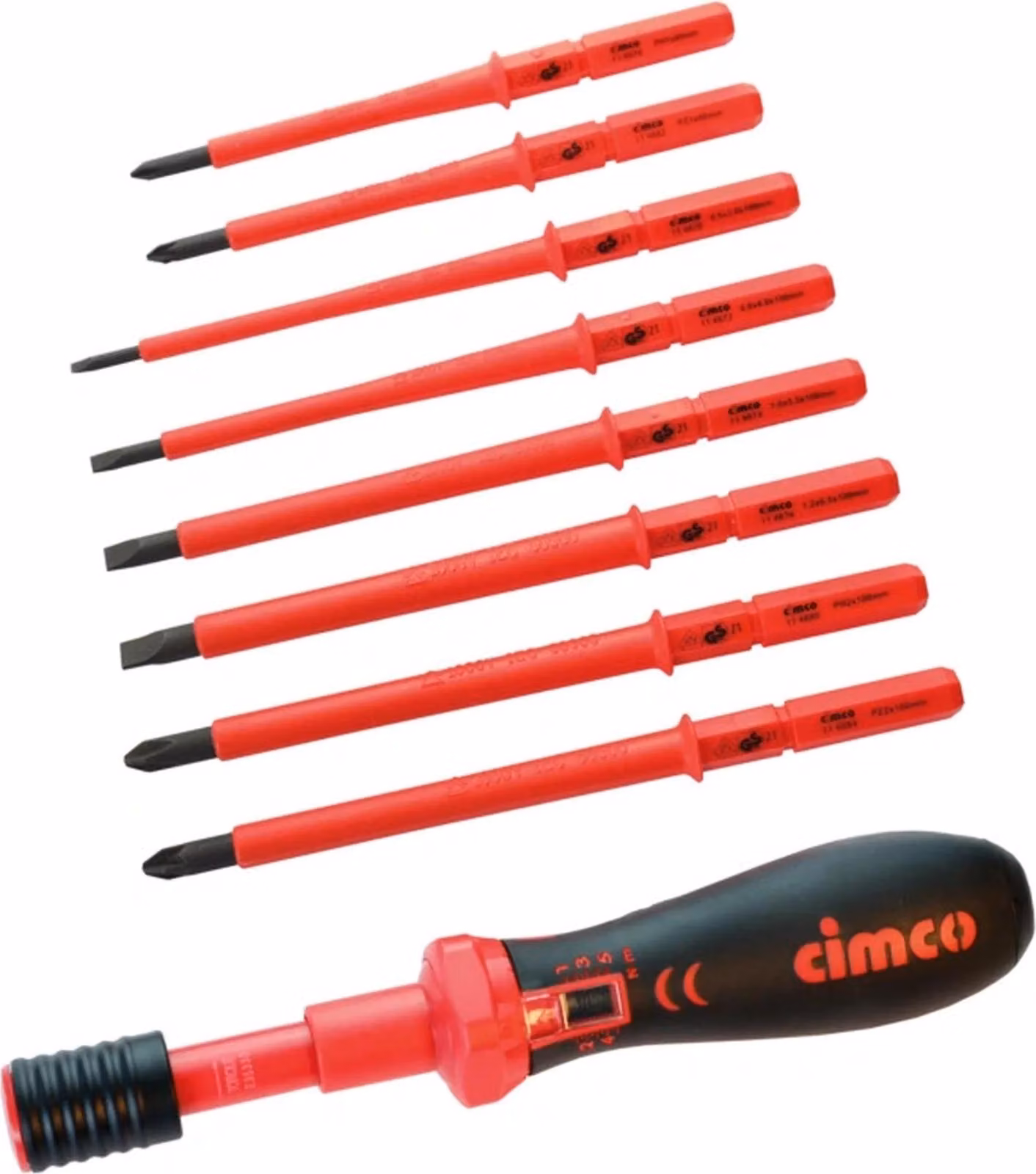Set di cacciaviti dinamometrici Cimco VDE, 9 pezzi, 1 pz.