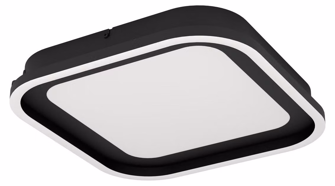 Eglo 900602 CALAGRANO Plafoniera LED 11W, 10W 375x375mm Nero Bianco Telecomando controllabile Colore luce dimmerabile