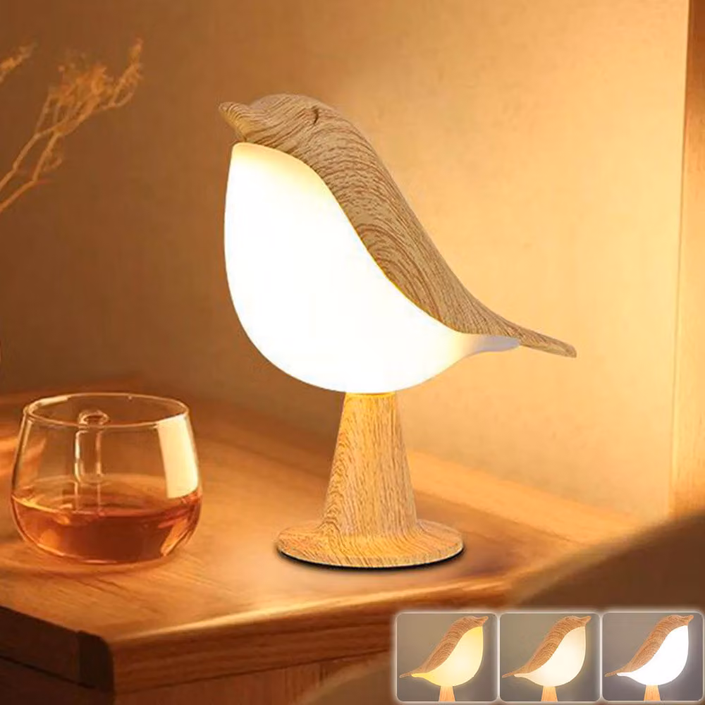 Lampada da comodino LED ricaricabile a batteria, senza fili, con 3 colori di luce regolabili. Lampada da tavolo