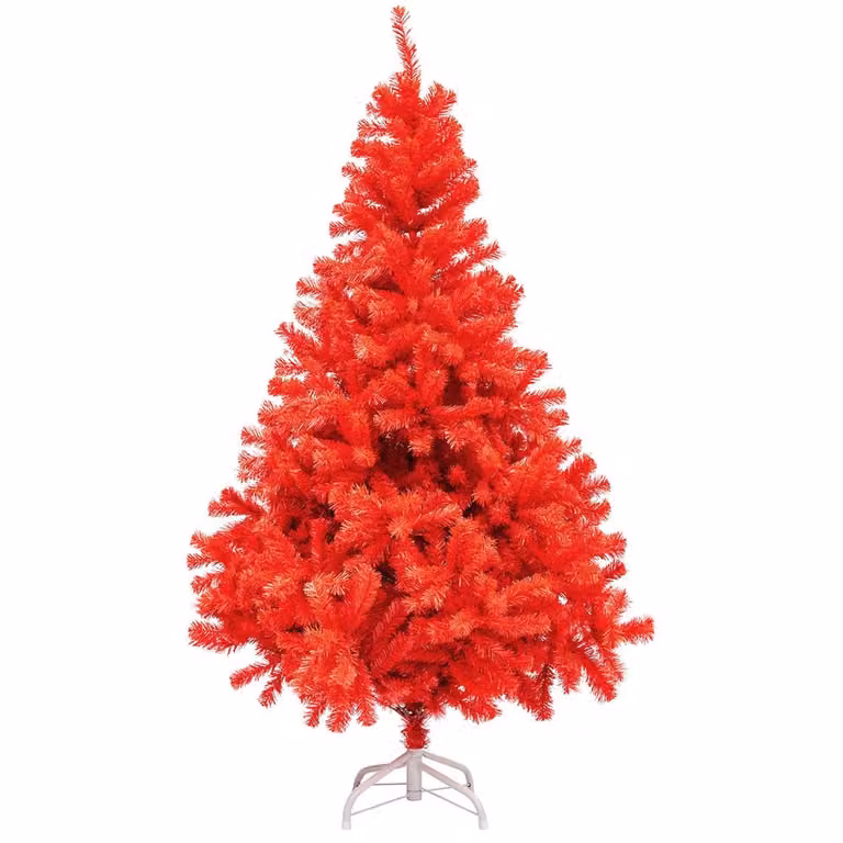 Albero di Natale artificiale rosso, 120 cm 230 rami