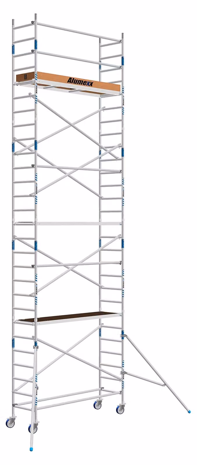 Piattaforma elevatrice Rolsteiger Smal: altezza di lavoro 9,3 metri, larghezza 75 cm, lunghezza della piattaforma 250 cm