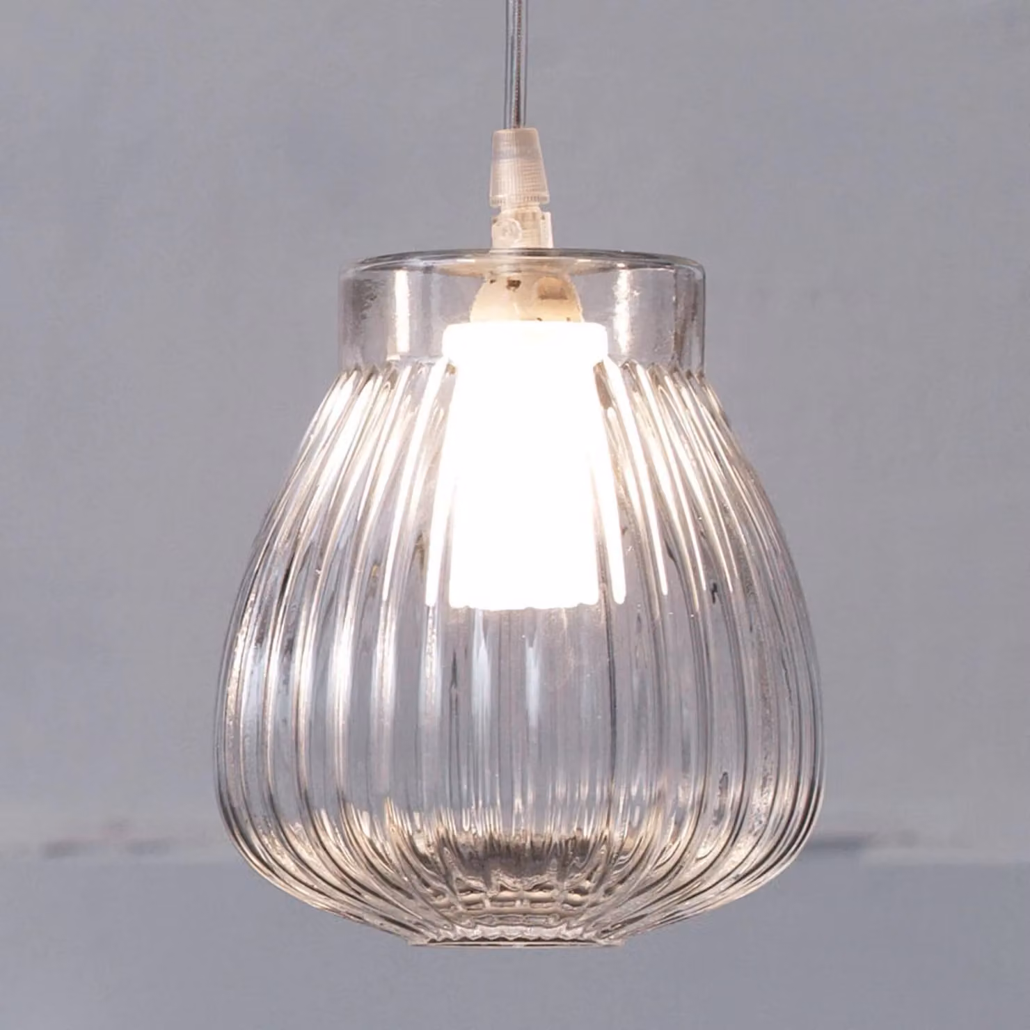 Karman Lampada a sospensione Ceraunavolta, dimmerabile, Chiaro / Trasparente, Soggiorno / Sala da pranzo, Vetro, Design, Lampada a sospensione