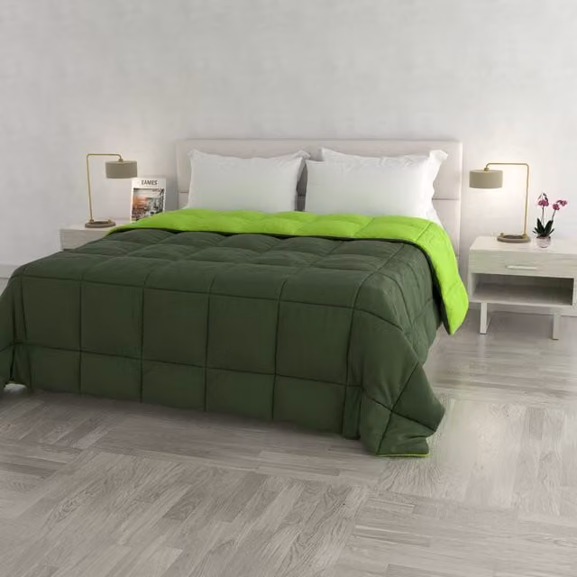 Trapunta Elegant matrimoniale double face verde Datex
