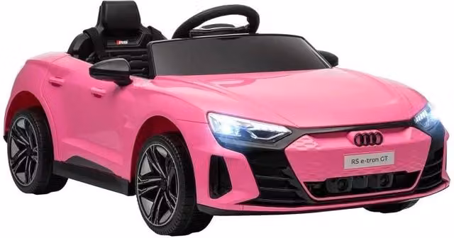 Auto Elettrica Audi per Bambini con Telecomando, Luci e Suoni, Rosa, L/P/H: 103 x 58 x 41 cm – 1