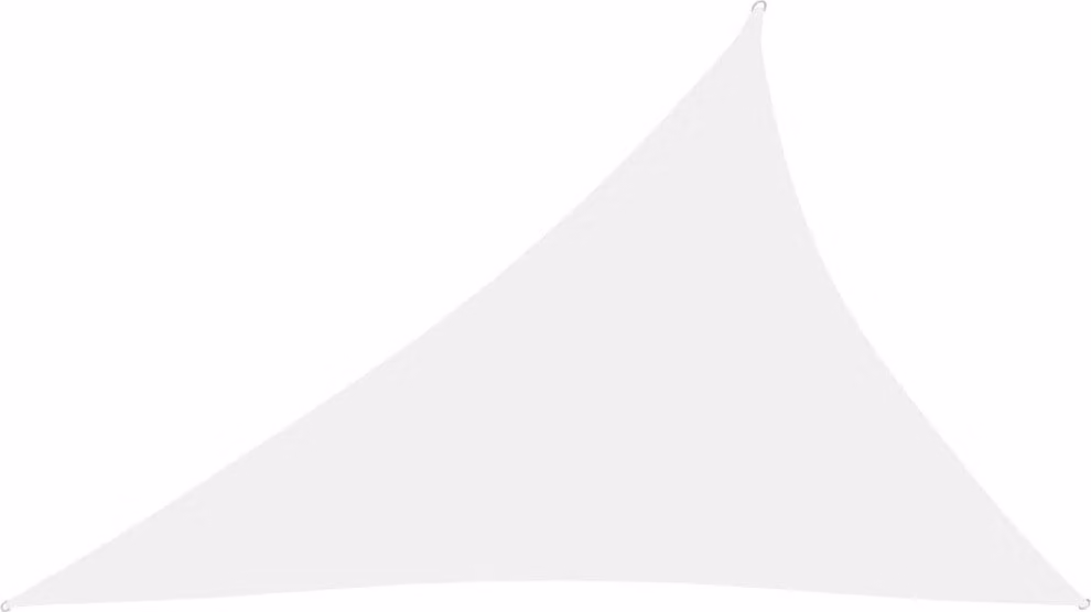 The Living Store Tenda da sole in tessuto Oxford triangolare 3x4x5 m Bianco