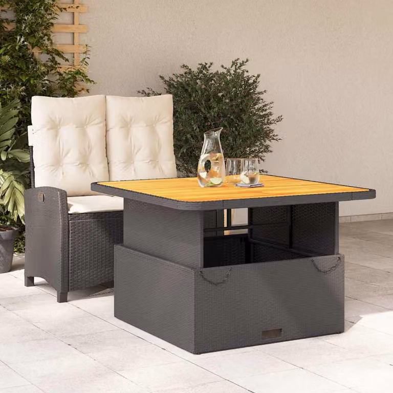 vidaXL Tavolo da Giardino in Legno di Acacia Oliato Moderno per Terrazza e Giardino