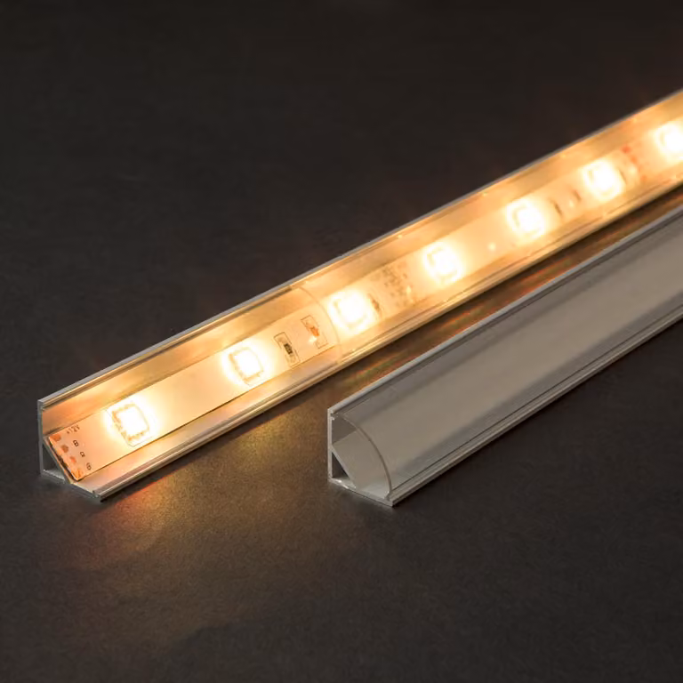 Copertura per profilo LED in alluminio 41012A1 - Trasparente - 1 metro - Policarbonato [41012T1]