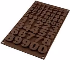 Stampo per cioccolatini rettangolare Silikomart in silicone marrone L: 35,5 cm, P: 18 cm
