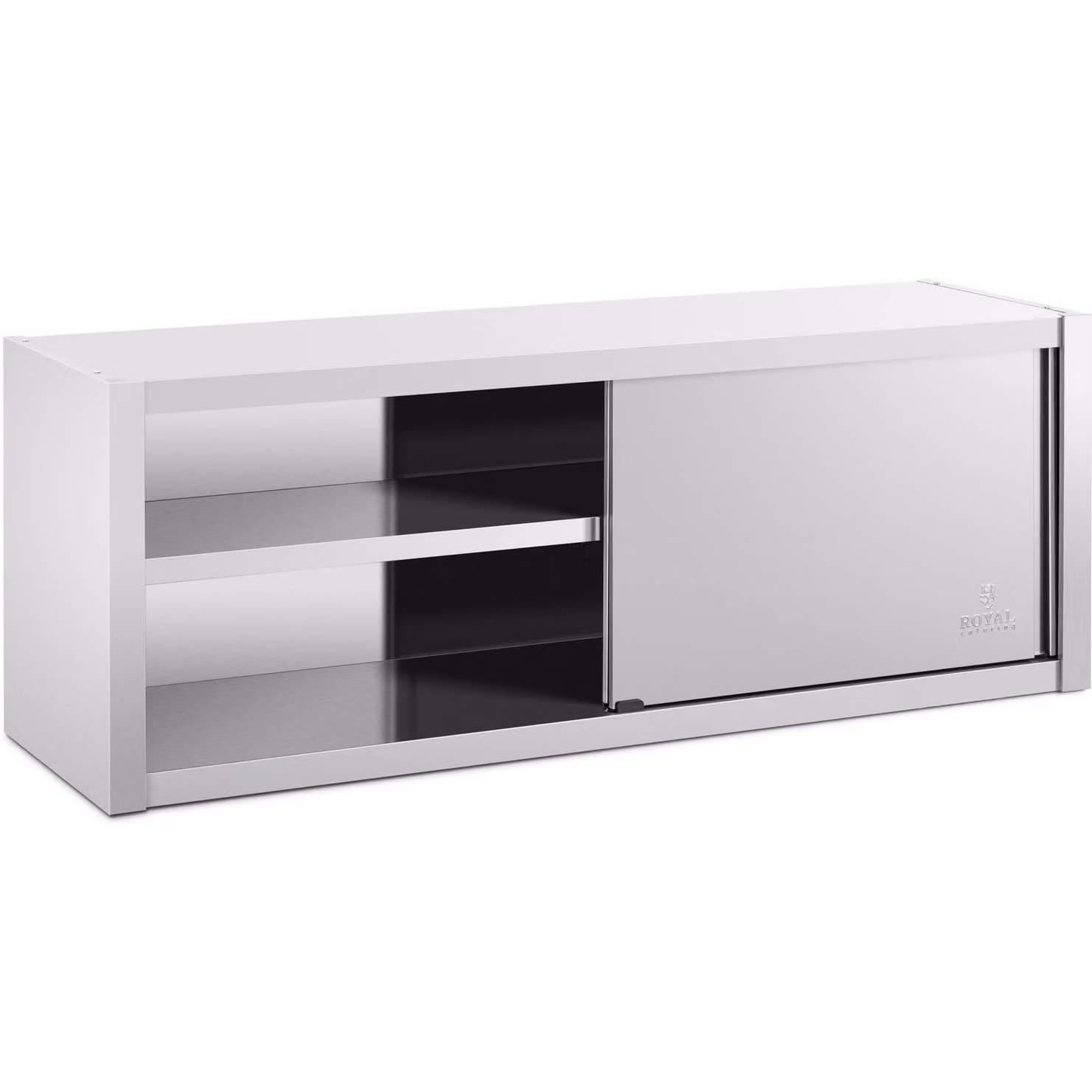 Expondo Royal Catering Armadio pensile in acciaio inox - 160 x 45 cm