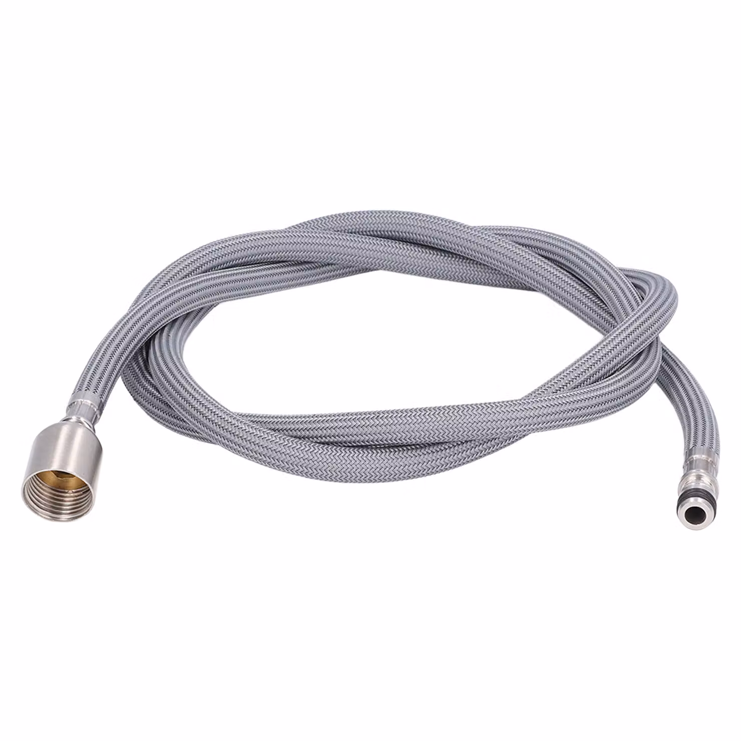 G1/2 1,5 m Tubo flessibile estensibile per rubinetto, rivestimento in nylon intrecciato, PVC flessibile, tubo di ricambio per cucina e bagno