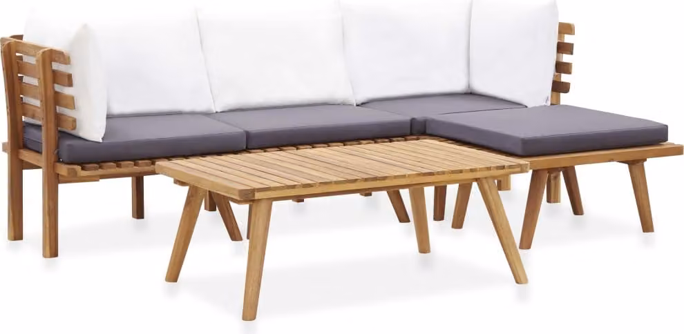 Maison Exclusive - Set da giardino 5 pezzi in legno massello di acacia