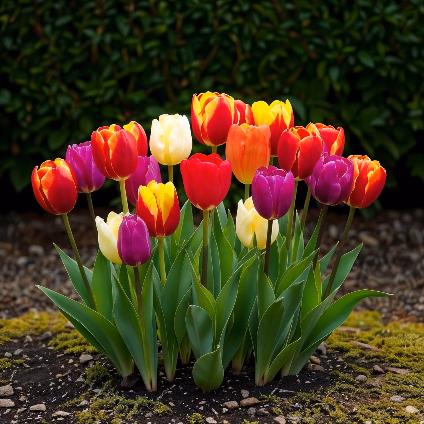 Bulbi da fiore Exotenherz - Tulipani Tulipa Triumph Mix (15 pezzi) diametro 11-12cm