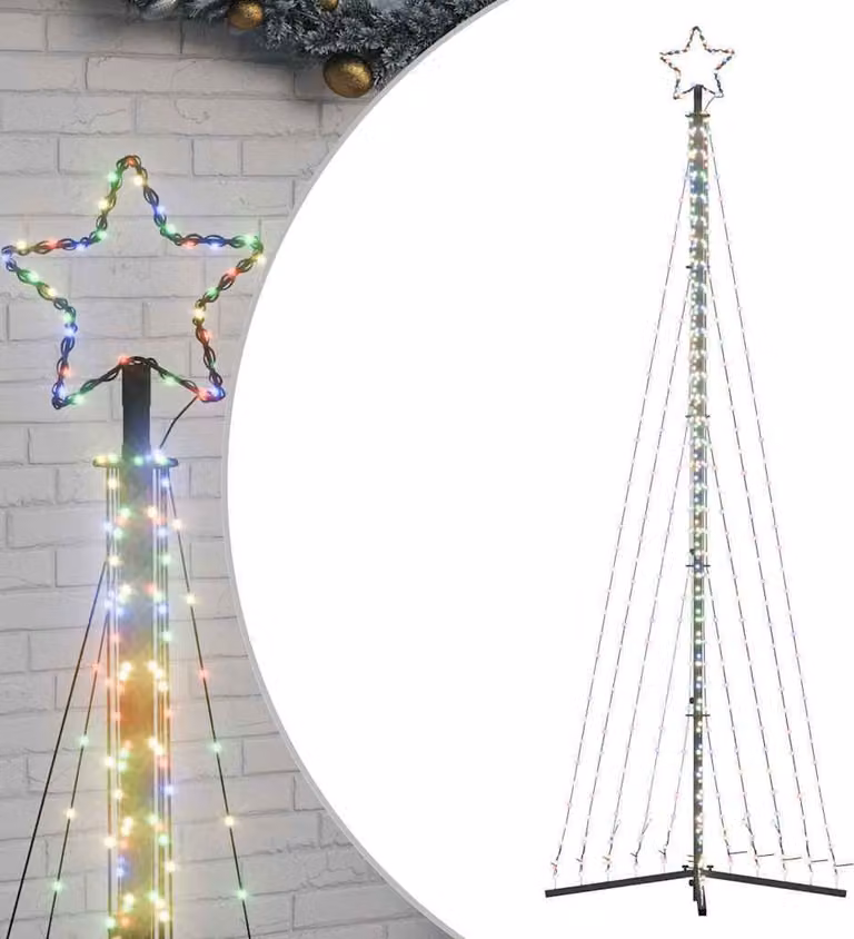 Albero di Natale a LED 495 LED Colorati 300,5 cm