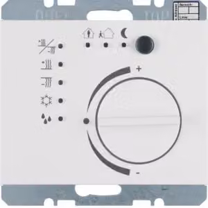 Berker 75441179 Termostato con interfaccia a pulsante, bianco polare, lucido Berker K.1