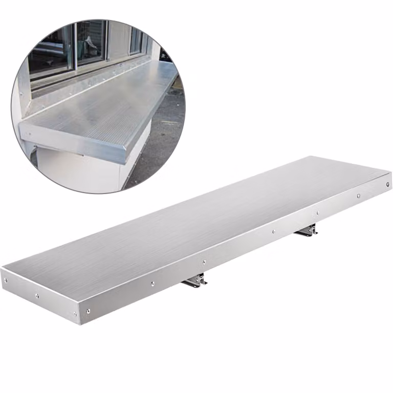 scaffale a parete in acciaio inox 1220 x 305 x 50 mm scaffale a parete per carrello portavivande scaffale a parete per cucina scaffale per piatti da 20 kg