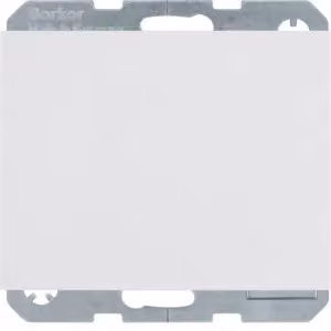 Berker 6765777109 Presa con polo di terra e coperchio ribaltabile, bianco polare, lucido Berker K.1