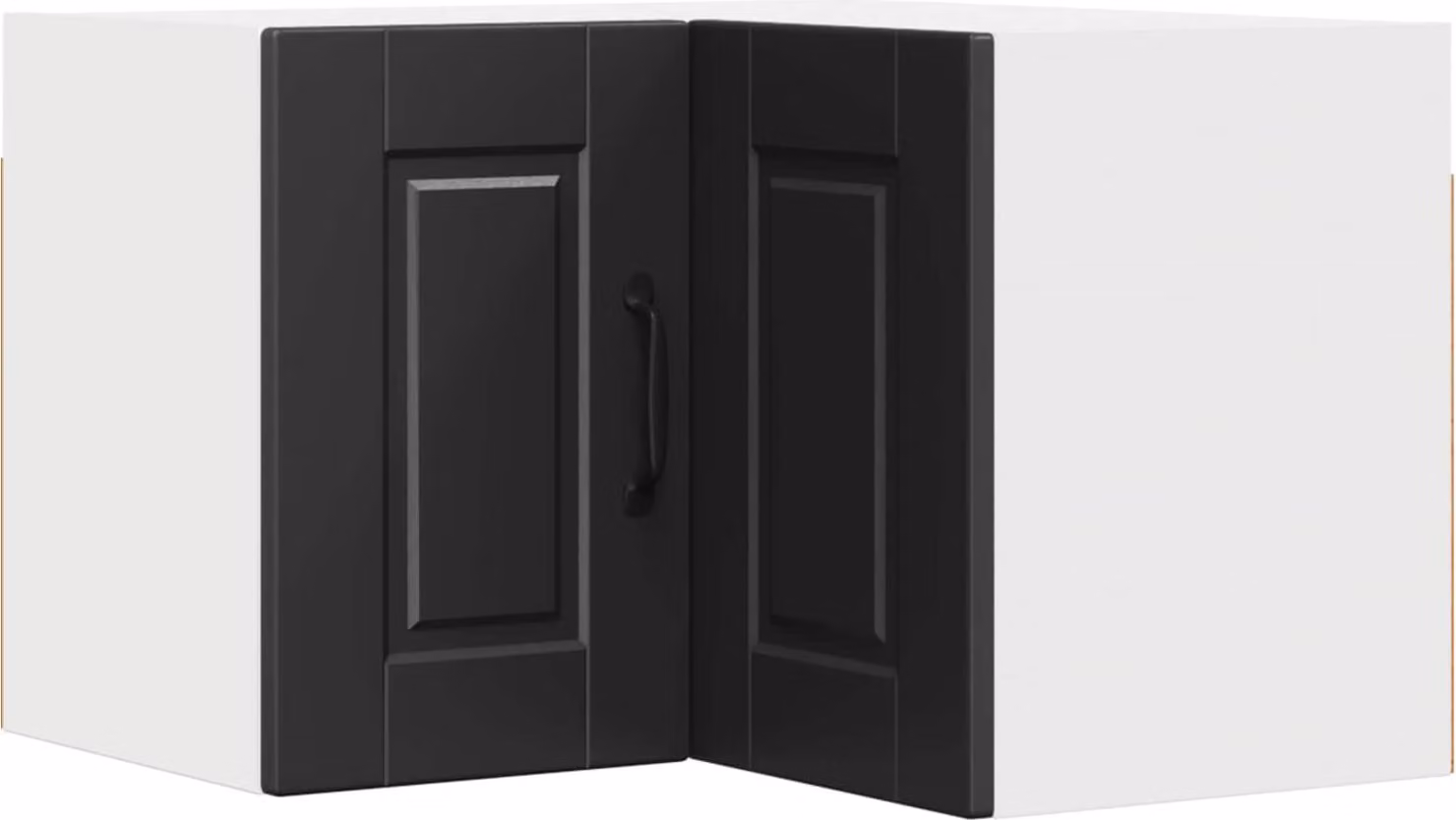 Mobile angolare per parete PORTO Nero 57 x 57 x 40 cm