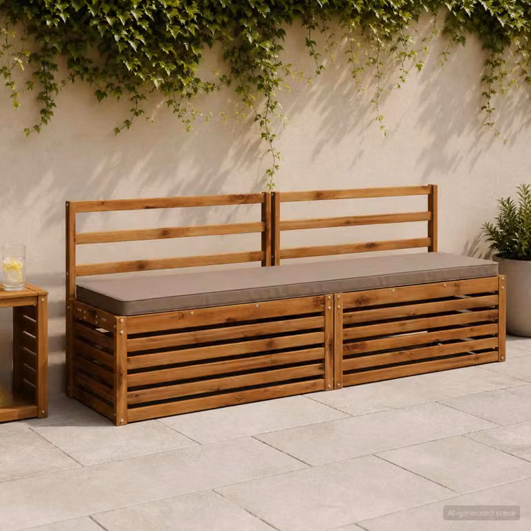 Cuscino per Panchina vidaXL VUGHT in Poliestere, Colore Tortora, con Rivestimento Lavabile e Resistente ai Raggi UV