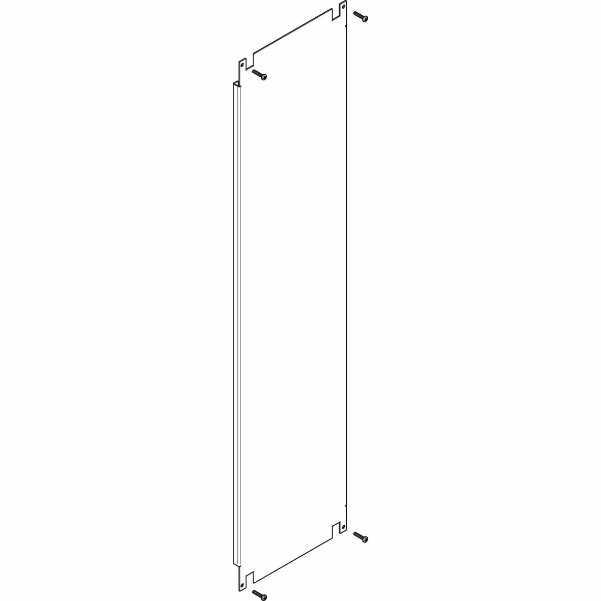 Piastra di montaggio ABN a 1 vano, larga, altezza 7 PMF170N