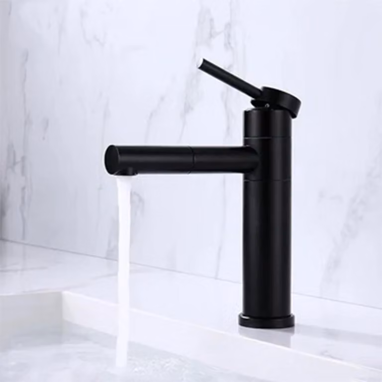 Miscelatore monocomando per lavabo, colore nero