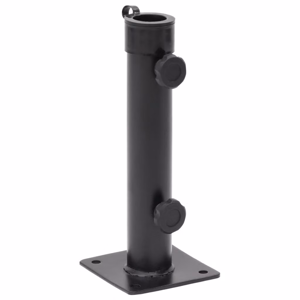 Maison Exclusive - Portaombrelli per pali di diametro 38/48 mm, acciaio verniciato opaco nero