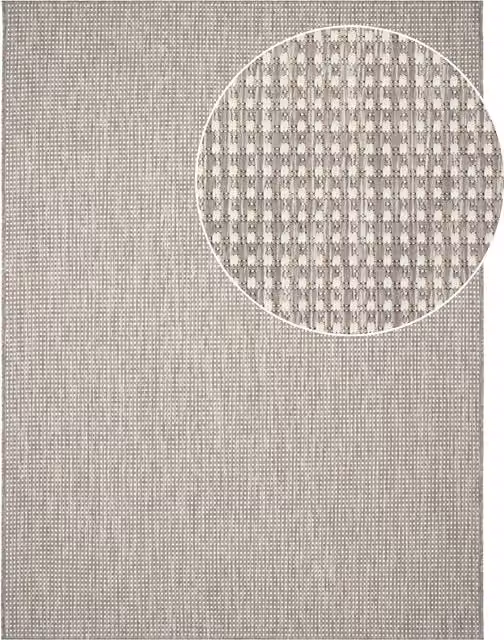 Tappeto Navona grigio per interni ed esterni, L: 120 cm, P: 160 cm