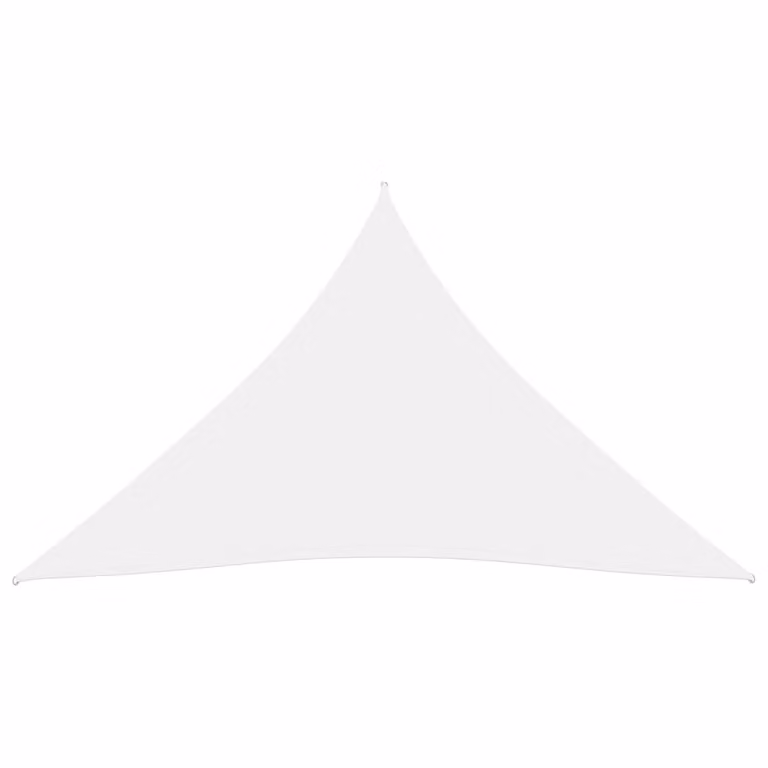 The Living Store Tenda da sole in tessuto Oxford Triangolare 4,5x4,5x4,5 m Bianco