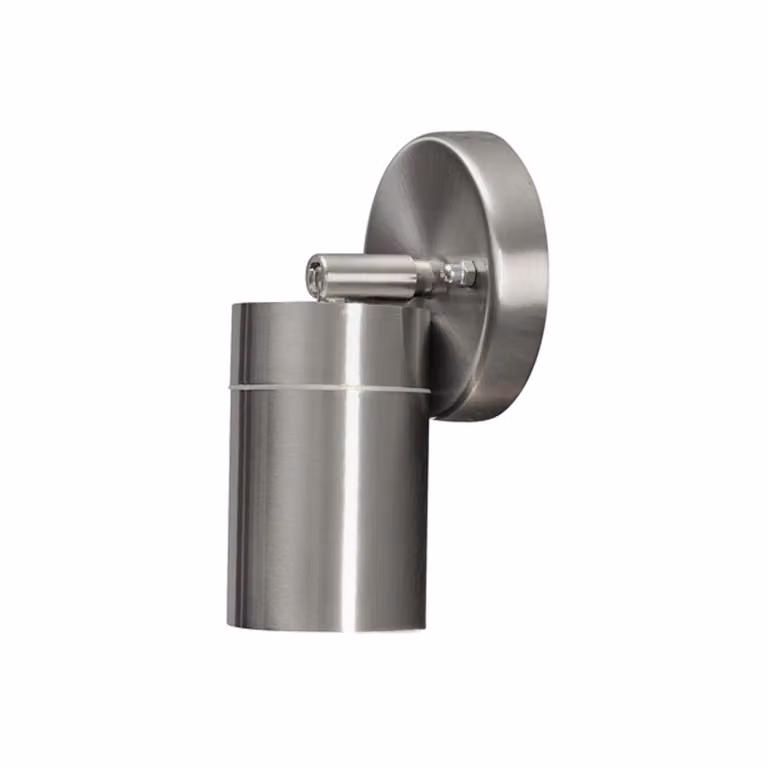 Konstsmide Modena applique orientabile a parete in acciaio inox in acciaio inox con vetro trasparente